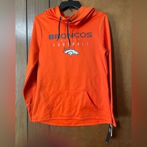 Denver Broncos NFL Women’s Orange Hooded Sweatshirt. Small. New With Tags!